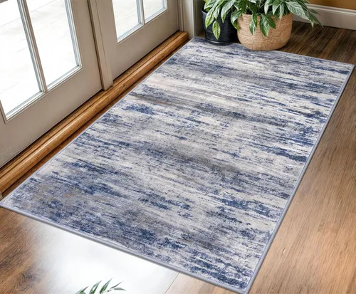 Miniatura 65 de KOZYFLY – Alfombra de pasillo moderna y lavable de diseño abstracto verde, 2 x 5 pies, antideslizante, suave y de pelo corto, ideal para cocina