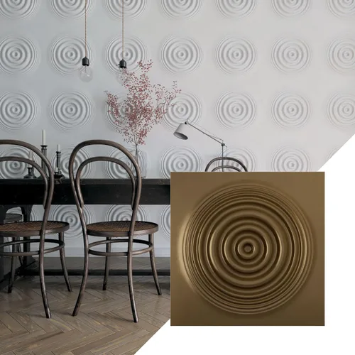 Miniatura 31 de Ekena Millwork 19 5/8 pulgadas de ancho x 19 5/8 pulgadas de alto, Shallow EnduraWall Panel decorativo de pared 3D, carbón