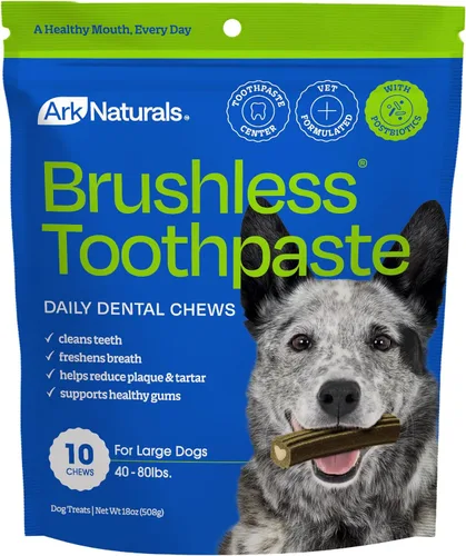 Arca Naturals productos para mascotas 326070, 12-onzas pasta de dientes sin cepillo masticable sin aliento, pequeña/mediana.