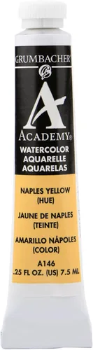 Miniatura 19 de Grumbacher Academy Pintura de acuarela, 0.3 fl oz/0.25 onzas, Siena cruda (A171)