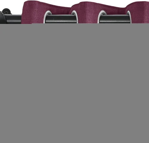 Miniatura 62 de Fcosie Cortinas opacas de lino 100 % opacas de 50 pulgadas de ancho x 63 pulgadas de largo, paneles de cortina con ojales para sala de estar