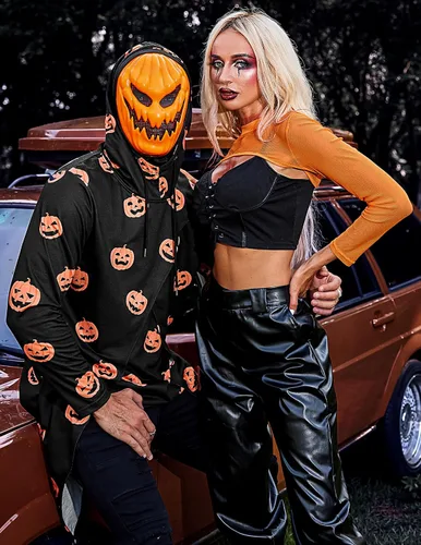Miniatura 4 de COOFANDY - Sudadera larga con capucha para hombre, diseño hip hop tipo capa, de mezcla de algodón