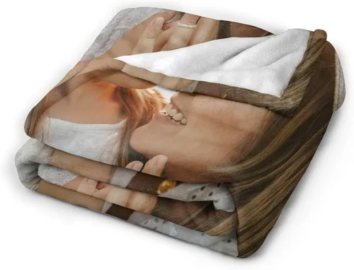 Miniatura 5 de Manta personalizada con fotos, manta mullida de felpa, cálida y antibolitas, manta suave de franela para sofá, cama, sofá, exteriores, cumpleaños