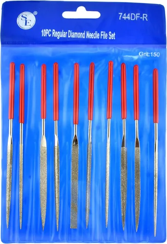 Miniatura 6 de SE Juego de limas de agujas de diamante de 10 piezas con grano 150 - 744DF-R