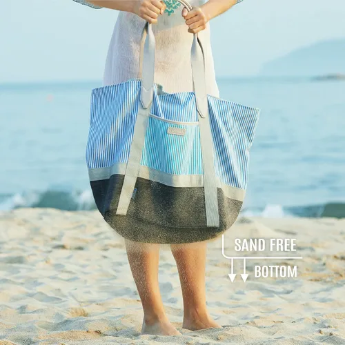 Miniatura 2 de CGEAR Sand-Free Tote Beach Bag IV Patented Sand-Free Technology, Water-resistant, and 3 Pockets