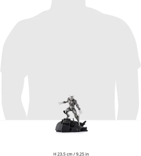Miniatura 7 de Royal Selangor Estatua victoriosa de Wolverine de edición limitada de peltre de la colección Marvel acabada a mano
