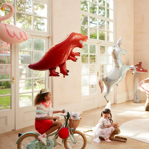 Miniatura 2 de Meri Meri Globo de aluminio T-Rex (paquete de 1)