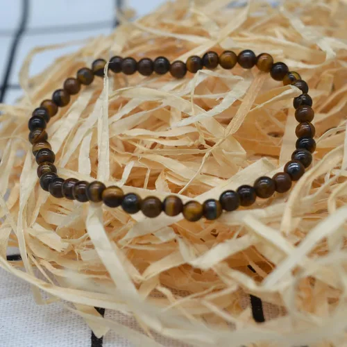 Miniatura 4 de Pulsera de piedras preciosas naturales con cuentas de 532 de pulgada, para parejas