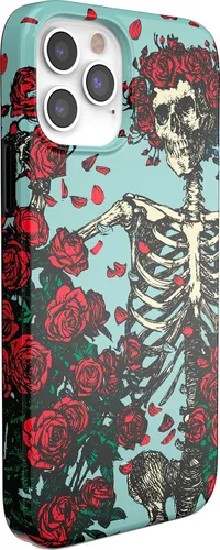 Miniatura 2 de Casely Funda para iPhone 11 Pro Forever Grateful Grateful Dead Skeleton Floral Diseño clásico ultra delgado
