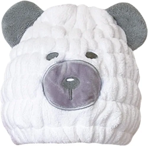 Miniatura 10 de Toalla de microfibra para el pelo para niños, gorro seco de elefante azul, absorbe agua, absorbente y rápido, toalla de secado rápido para niñas