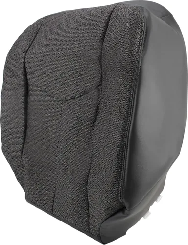 Miniatura 6 de AUTOKAY Cubierta de asiento trasero inclinado inferior y superior del lado del conductor y del pasajero, color gris para Chevy Silverado 1500 2500