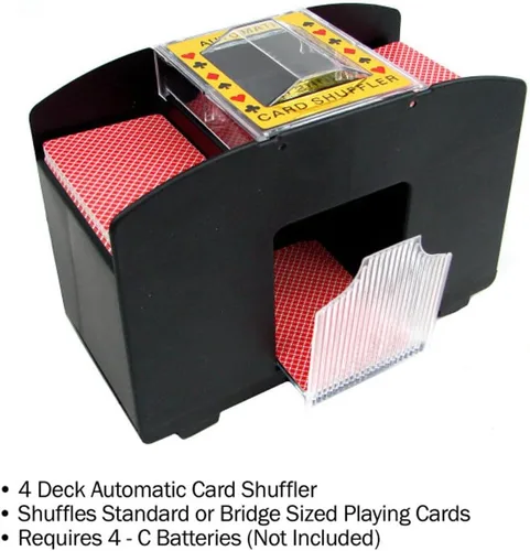 Miniatura 6 de Mezclador de cartas automático de 4 barajas Trademark Poker