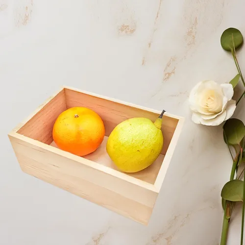 Miniatura 7 de Anktily Paquete de 4 Cajas Organizadoras de Almacenamiento de Manualidades de Madera Sin Terminar, Caja de Madera Rectangular de 6 x 4 x 2.4