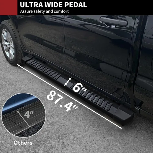 Miniatura 5 de YITAMOTOR - Estribos de 6 pulgadas compatibles con Dodge Ram 1500 Crew Cab 2009 - 2018, 2019 - 2026 1500 Classic, 2010 - 2026 Ram 2500/3500