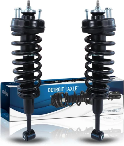 Miniatura 34 de Detroit Axle - 4WD 2 puntales delanteros para Nissan TITAN Pathfinder Armada INFINITI QX56 puntales completos con muelles helicoidales de reemplazo