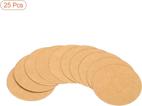 Miniatura 85 de PATIKIL Papel de cartón redondo de 5.9 pulgadas, 25 unidades de círculos de disco en blanco para decoración de fiestas, manualidades, manualidades