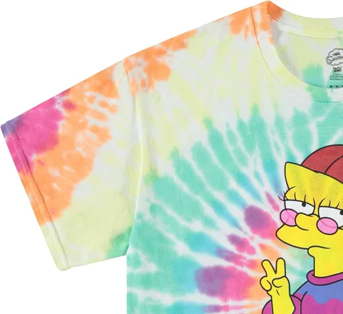 Miniatura 3 de The Simpsons Bart Simpson - Camisa clásica para hombre, Homer, Bart, Lisa, camiseta de teñido anudado