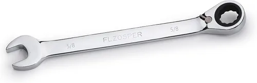 Miniatura 6 de FLZOSPER Llave de engranajes reversible SAE de 1/2 pulgada, llave combinada de trinquete reversible de 72 dientes