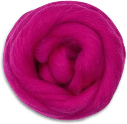 Miniatura 32 de Revolution Fibers Lana Corriedale teñida 8.2 onzas de parte superior de lana peinada de primera calidad 26 micras, 100% lana Corriedale pura