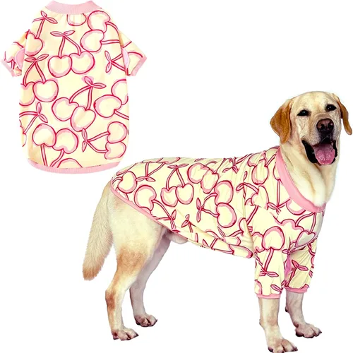 Miniatura 16 de Camisetas de algodón para perros, con estampado de dinosaurios, pijamas para mascotas, transpirable, ropa elástica para perros pequeños