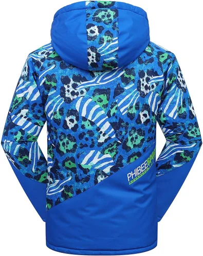 Miniatura 2 de PHIBEE Chaqueta de esquí impermeable transpirable para niños grandes