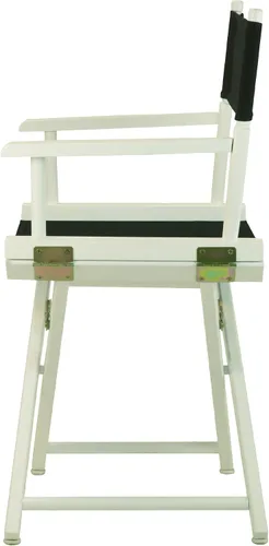 Miniatura 6 de Casual Home - Silla de director de 18.0 in, marco blanco con lona negra
