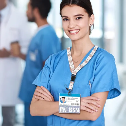 Miniatura 7 de Plifal RN BSN Porta insignia con tarjetero Enfermera Accesorios de enfermería Enfermera registrada Licenciatura en ciencias en enfermería