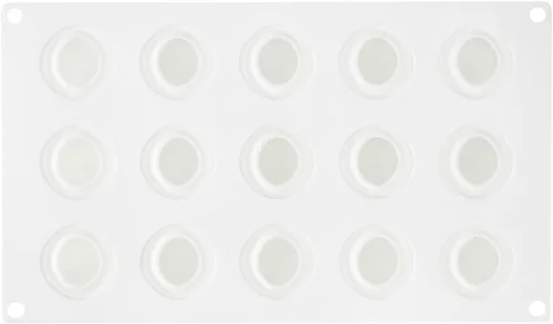 Miniatura 15 de Restaurantware - Molde de silicona para fresas de 15 cavidades, 1 molde de fresa listo para horno, flexible, congelable, blanco de silicona