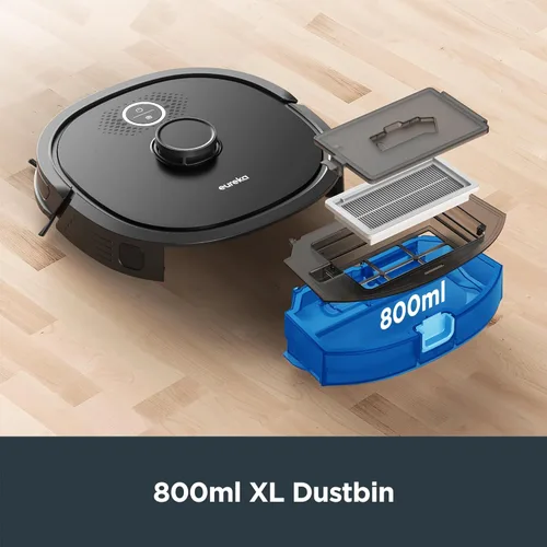Miniatura 7 de EUREKA Aspiradora robótica, NER650 2000Pa Robot Aspiradora con Navegación SUD, mapeo inteligente y conexión Wi-Fi para suelo de alfombra con Alexa