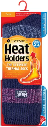 Miniatura 3 de HEAT HOLDERS Women's Thermal Stripe Socks Size 5-9 US