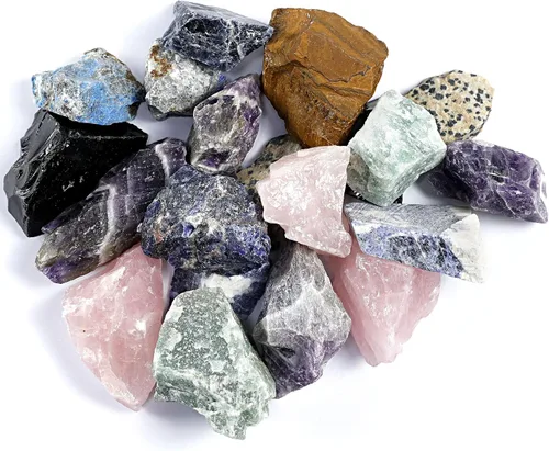 Miniatura 2 de KomeStone Rough Raw Colorful Rocks & Rock Tumbler - Recambio de pulido de granos, grano de pulido de alto rendimiento y piedras de cristal para otro