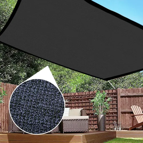 Miniatura 7 de winemana Tela de sombra negra al 70%, lona de malla duradera de 20 x 30 pies con ojales, malla resistente para sombra solar de jardín con borde