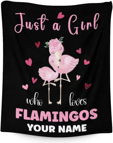 Miniatura 22 de Manta de flamenco de regalo, 30 x 40 pulgadas, bonita manta para mujeres y niñas, mantas negras suaves y peludas para sofá y oficina