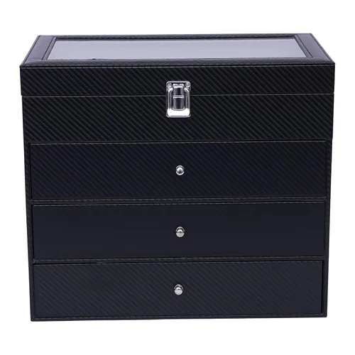 Miniatura 10 de TFCFL Estuche de peluquero profesional, kit de herramientas de peluquería negra, caja de herramientas portátil para estilista de viajes con Negro MM