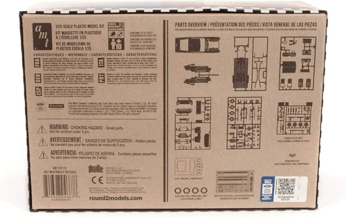 Miniatura 2 de Kit de Modelo AMT Round 2 Ford Mustang GT Fastback 1967, a escala 1:25, cromado (AMT1241)