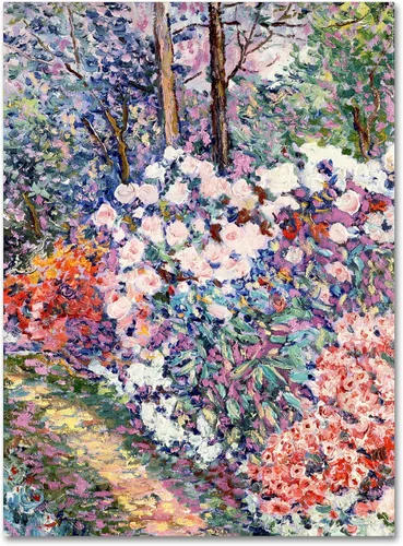 Trademark Fine Art Lienzo de flores en el bosque por Manor Shadian 14x19