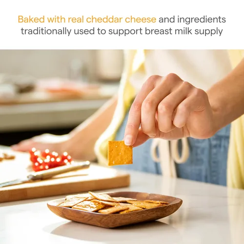 Miniatura 3 de Munchkin® Milkmakers® - Golosinas crujientes de queso cheddar para la lactancia, con avena y linaza, 6