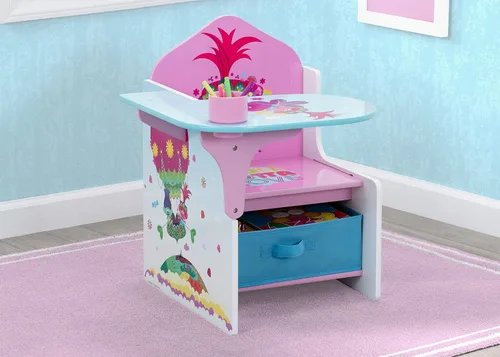 Miniatura 6 de Delta Children Escritorio con silla con contenedor de almacenamiento + diseño y almacenamiento de 6 contenedores organizador de almacenamiento