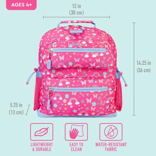 Miniatura 4 de Mochila Bentgo para Niños - Mochila Duradera y Ligera de 14", multicolorfantasía (Rainbows)