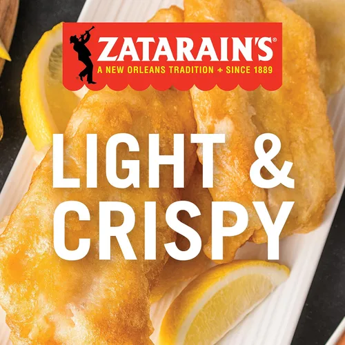 Miniatura 5 de Zatarain's Mezcla de pescado sazonado para rebozar, 5 libras, una caja de 5 libras de mezcla de condimentos para freír pescado, lo mejor