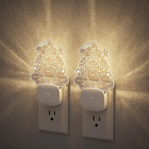 Miniatura 34 de JandCase Luces nocturnas enchufables a la pared, proyector de estrellas, luz nocturna de galaxia automática 3CCT, enchufe con sensor de luz