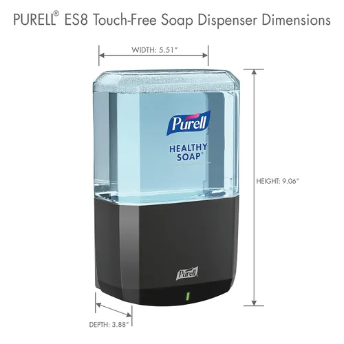Miniatura 10 de PURELL ES8 Dispensador automático de jabón, grafito, para repuestos de jabón PURELL ES8 Healthy Soap de 40.6 fl oz (paquete de 1) - 7734-01