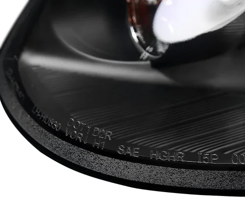Miniatura 9 de SPEC-D TUNING Halo LED - Faros delanteros de proyector de color negro, lámparas de señal compatibles con Infiniti G35 4Dr Sedán 2005-2006, conjunto