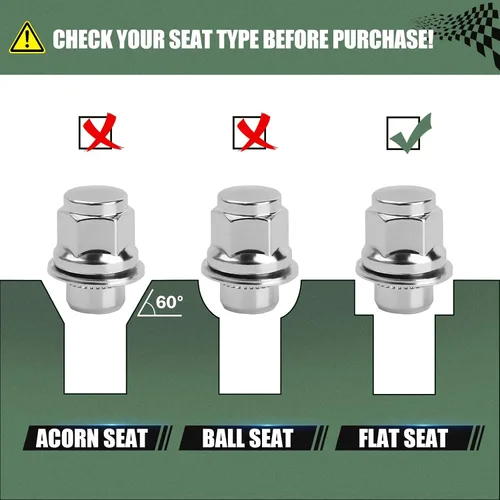 Miniatura 5 de Tuercas Mag de 0.472 in x 1.5 compatibles con Toyota Tacoma Camry Corolla 5 Lug Wheel, M12x1.5 OE Style Aftermarket tuercas para Highlander RAV4