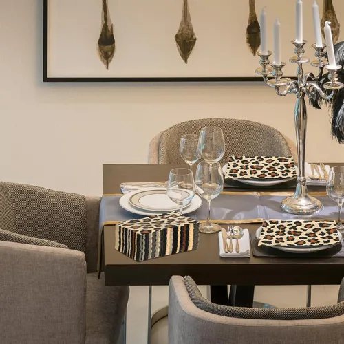 Miniatura 2 de Zonon Servilletas desechables con estampado de leopardo, toallas de mano desechables para baño, cóctel, cena, servilletas de papel decorativas