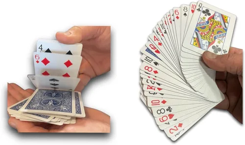 Miniatura 7 de Ilusiones de cartas para magos principiantes a profesionales: aparición, teletransporte, transformando milagros (Baraja Svengali azul)