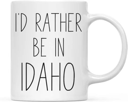 Miniatura 30 de Andaz Press Taza de café de 11 onzas, regalo con texto en inglés "I'd Rather Be in Alabama", 1 paquete, para estudiar en el extranjero, regalo