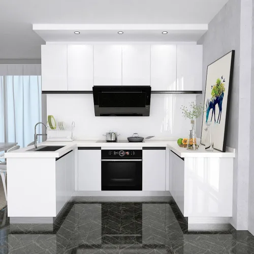 Miniatura 3 de LACHEERY Papel de contacto blanco con purpurina decorativo autoadhesivo para encimera, 15.8 x 80 pulgadas, papel tapiz extraíble para encimeras