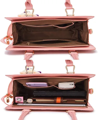 Miniatura 5 de Bolsos de mano de moda para mujer, bolsa de hombro, asa superior, bolsa de mano, juego de 4 piezas