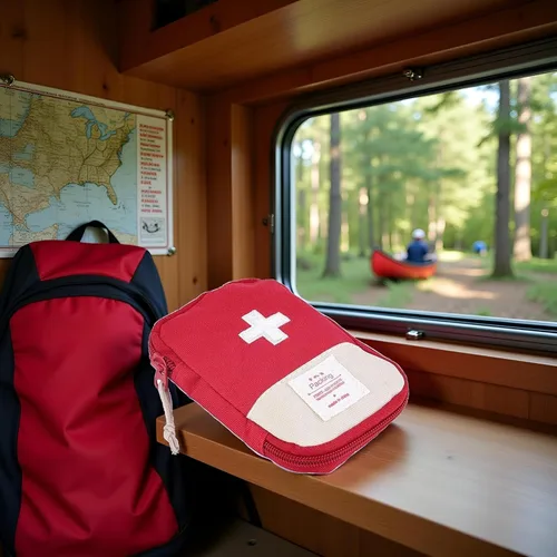 Mini bolsa de primeros auxilios portátil roja, para acampar al aire libre, hogar, supervivencia, botiquín de primeros auxilios, vendajes y